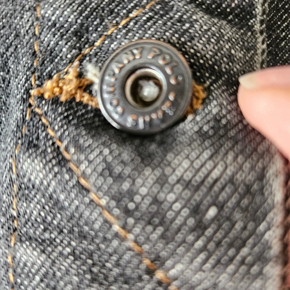 Polo Jeans‎ Co. Ralph Lauren Kids Denim Jacket Black Wash USA Made Large